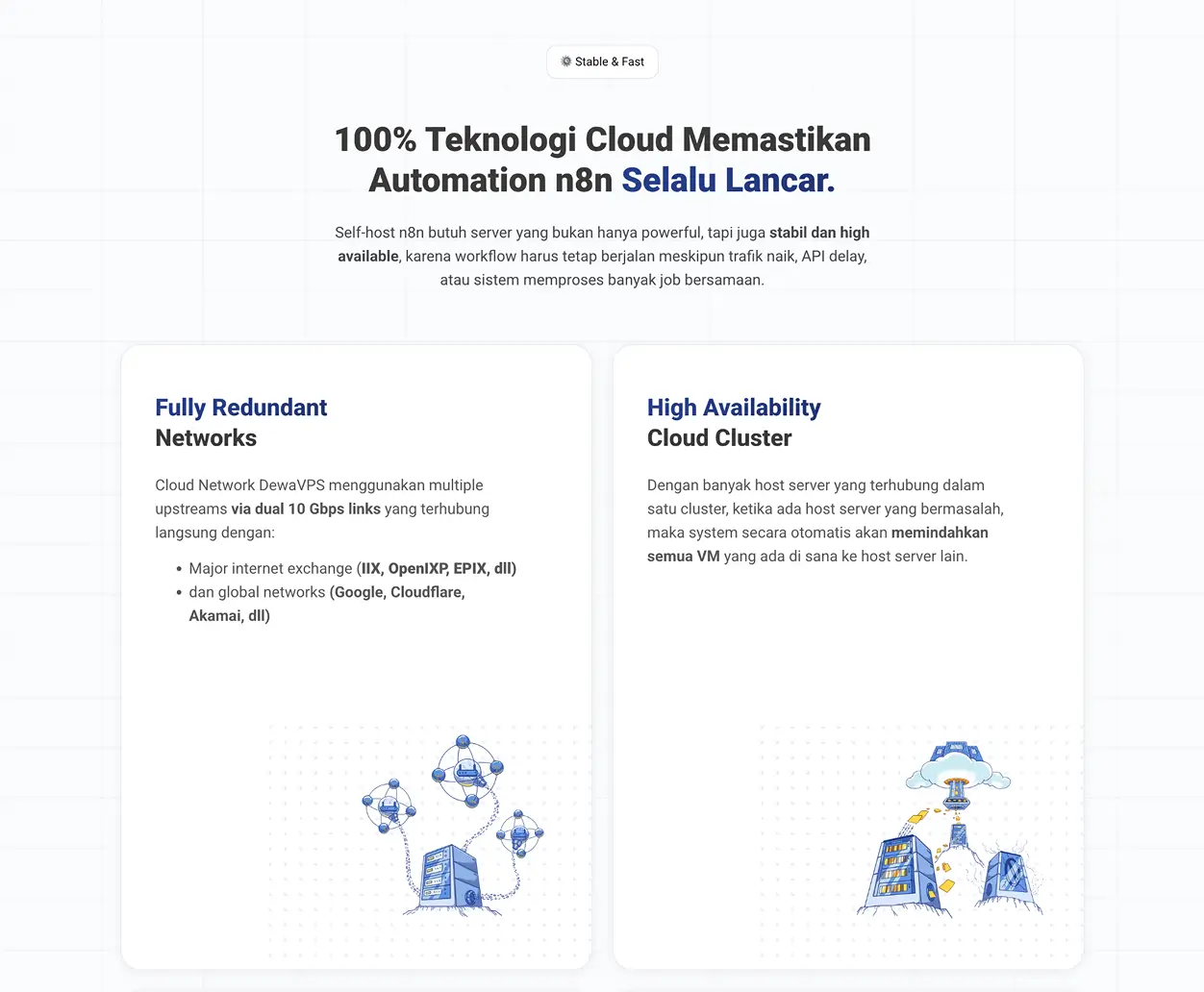 DewaVPS · Self Host n8n - Cloud Technology